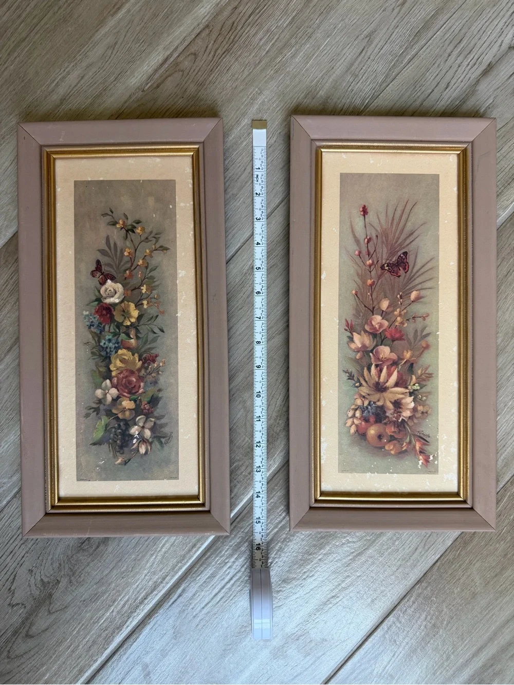 Vintages Magee Co Set of 2 Cottage Core Floral Prints